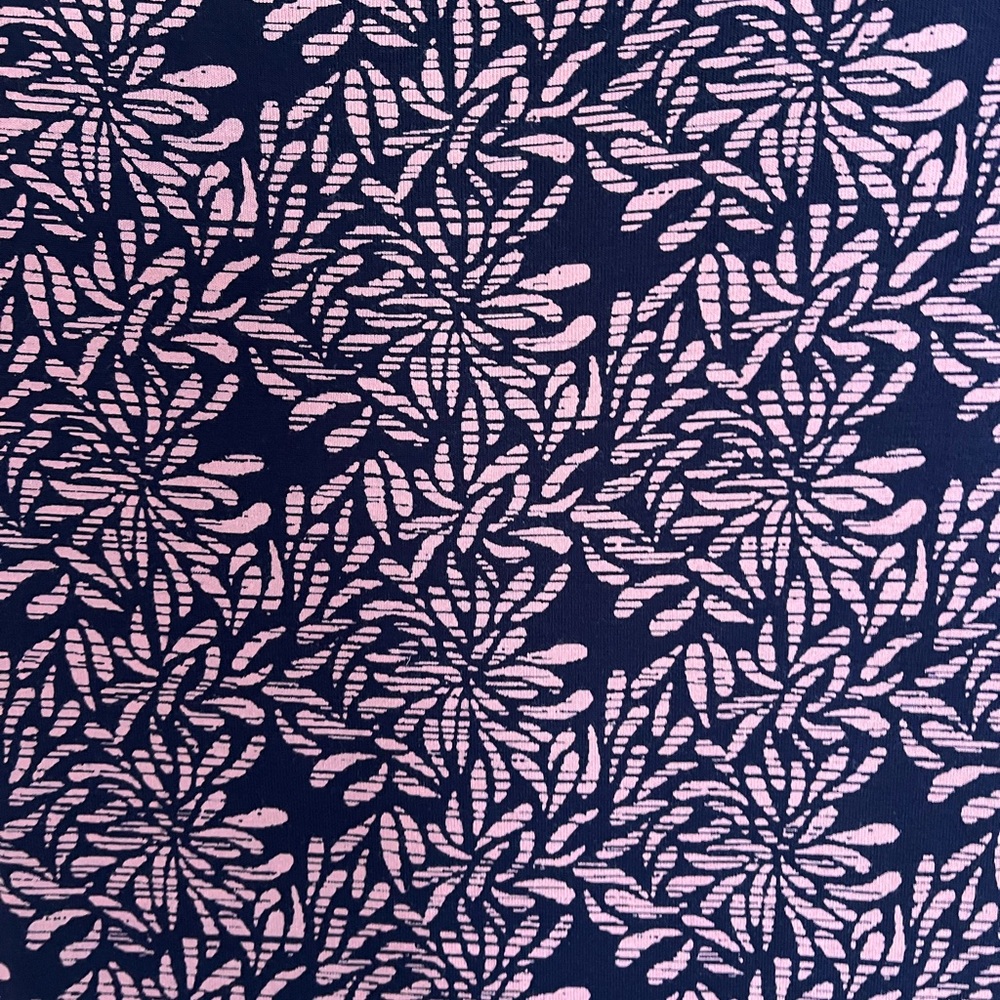 NWOT Coolibar Dounelle Maxi Dress - UPF 50+ Navy and Pink Patterned Dress - Picture 7 of 9